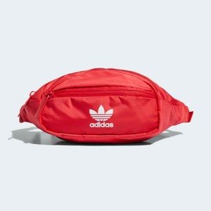 Red adidas fanny pack